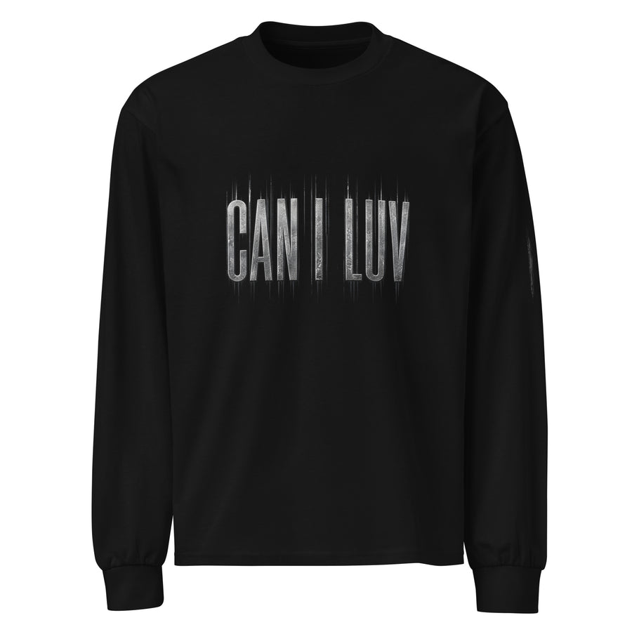 CAN I LUV Black Heavyweight Long Sleeve